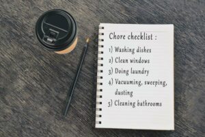 What makes a good cleaning house schedule?