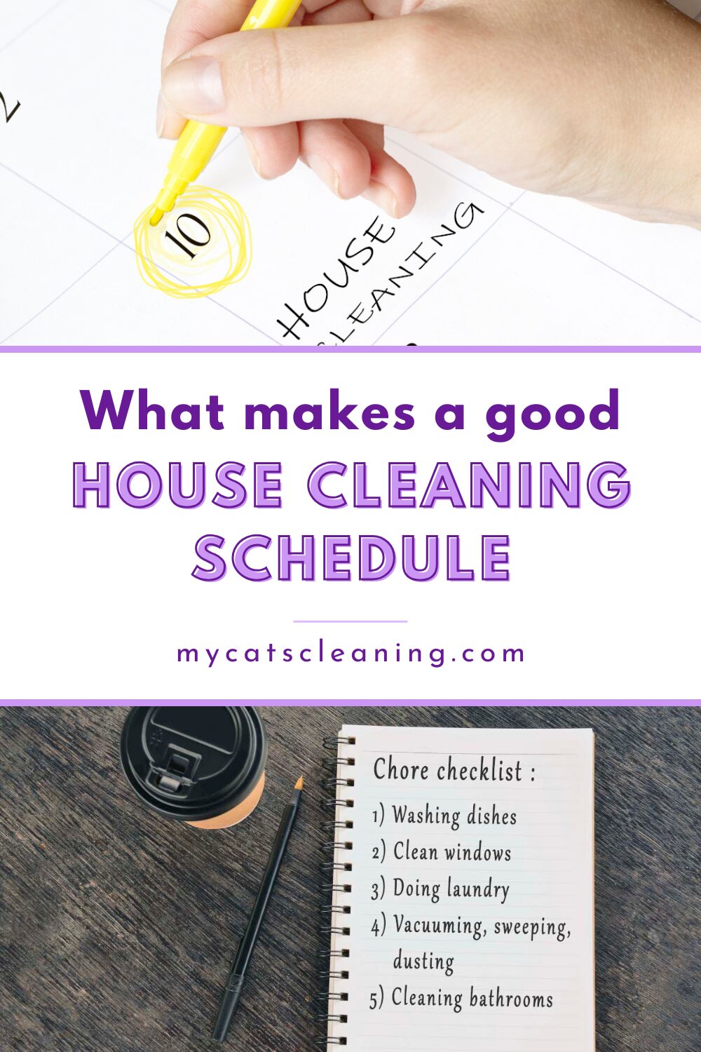 What makes a good house cleaning schedule?