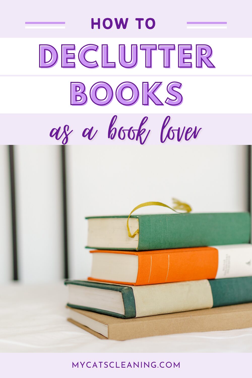 How tyo declutter books as a book lover