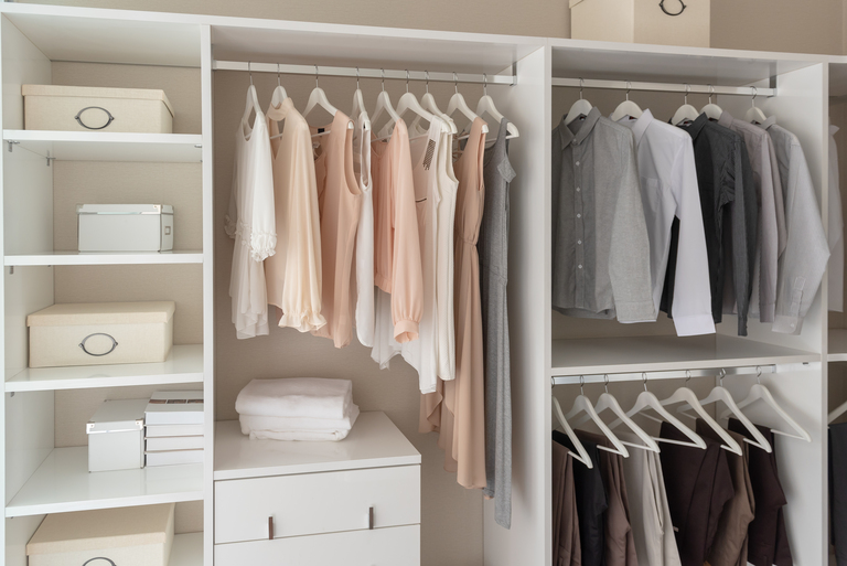 Decluttering closet to finally find your clothes