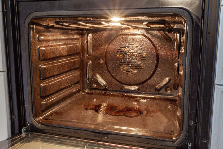 A dirty oven need to be cleaned