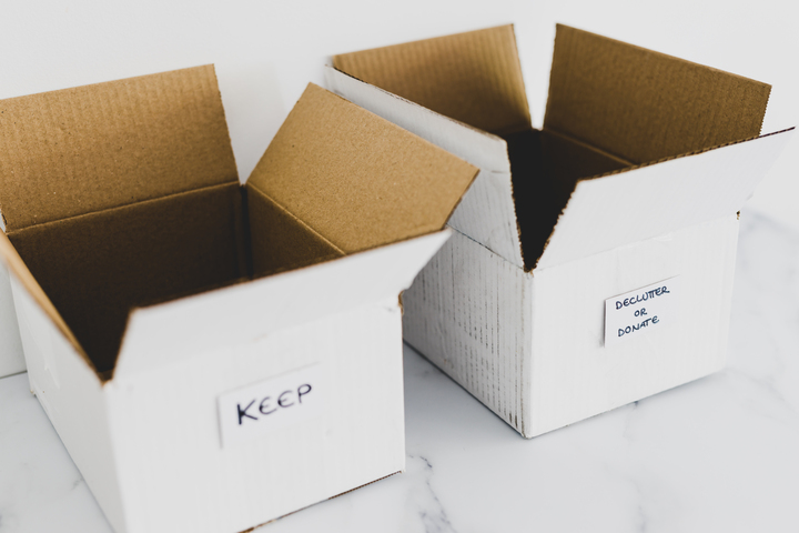 House so cluttered where to start: You'll need a bag and boxes