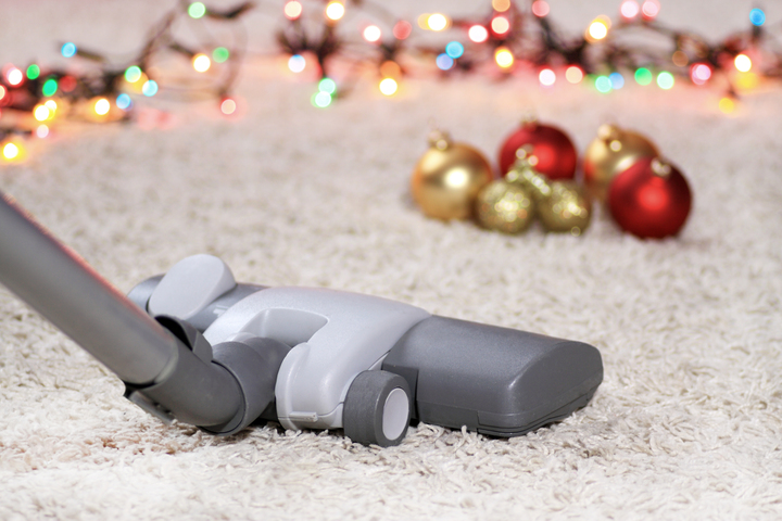 Do your Christmas cleaning by vacuuming the floors