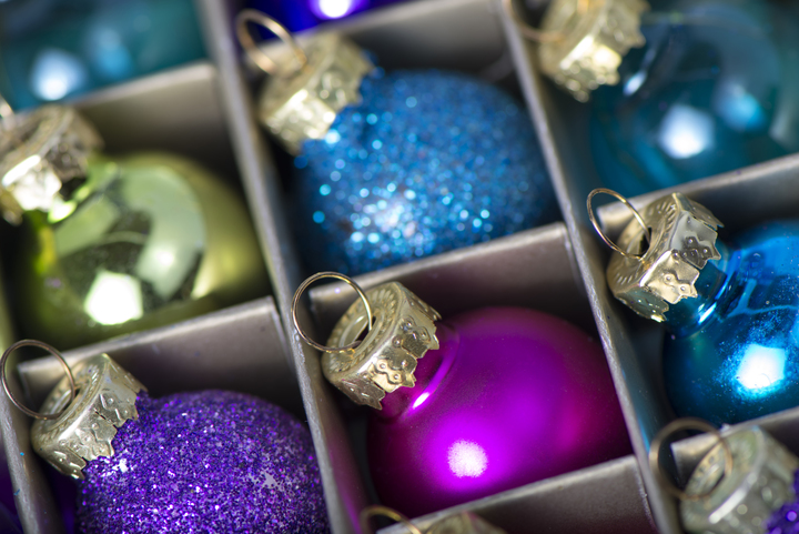 How to store seasonal decorations: keep in mind to separate the tree bulbs so they don't break