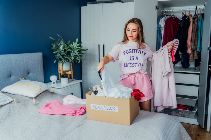 Keeping your motivation to declutter clothes is also important