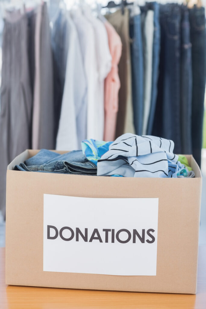 Purging clothes can be the opportunity to make a good deet.