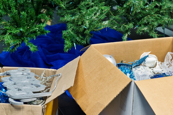 You can do a home decor purge when it's time to put ornaments away.