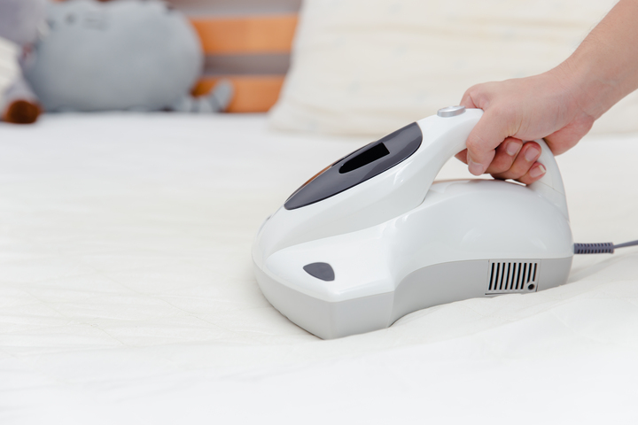 A mattress vacuum cleaner is a small hand-held appliance