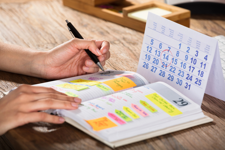 Use your Sunday reset to see what's coming during the following week.