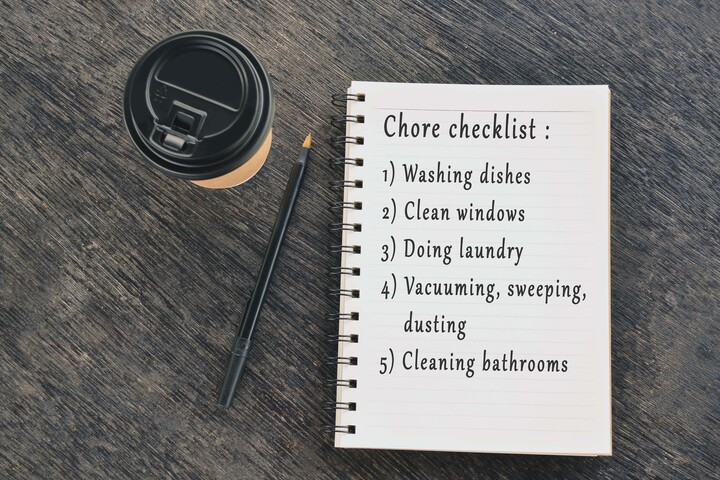 The right checklist will help you clean even if you have ADHD.