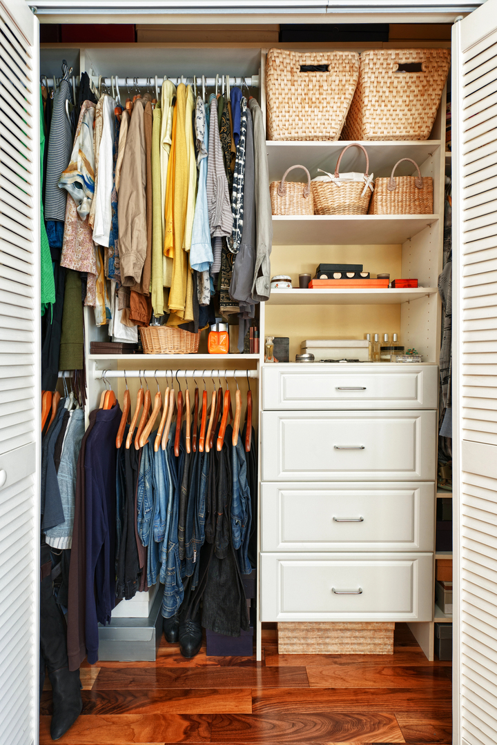 Keeping your closet uncluttered is also in the bedroom cleaning checklist